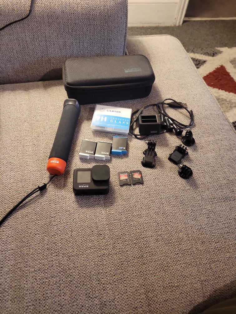 GoPro 9 Black With Case And Accessories 