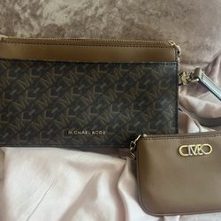 Micheal Kors crossbody and wallet pouch