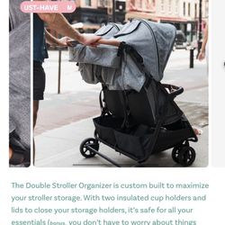 NEW Double Stroller organizer ZOE BABY