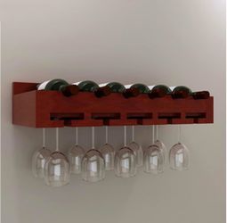 Brand new wine bottle/glass holder