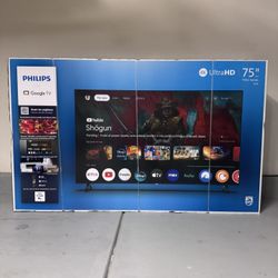 📦Brand New Philips 75" 4K Ultra HD Google Smart LED TV (Sealed Box)