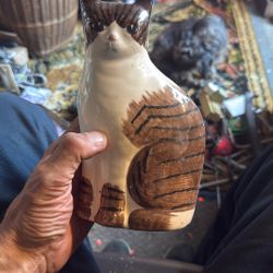 Porcelain Cat Figure Beautiful 