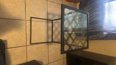 Side table glass top