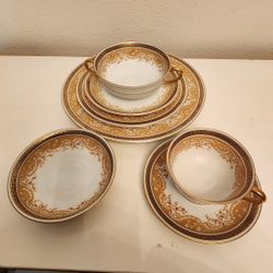 Large Royal Bayreuth “Chantilly” China Set + Serving Pieces + Limoges