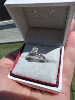 *Natural (not lab grown) Diamonds* Premium Oval (F/VVS2, see GIA), Shane Co. Timeless Solitaire Engagement Ring + Pave Band