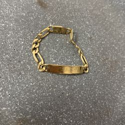 14k Gold ID Bracelet