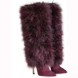Fox Fur Boots 