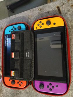 (2) NINTENDO SWITCH W/THREE GAMES