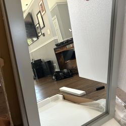 Gray  Vanity Mirror 32x22 $60
