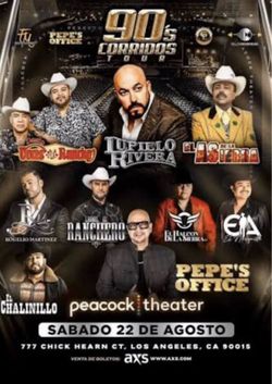 90’s Corridos Tour - 2 tickets for $320