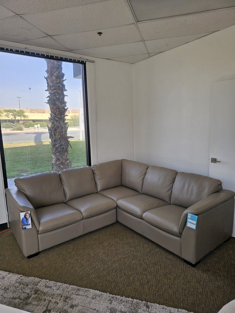 Italian Leather Sectional