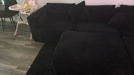 Black Boneless Couch