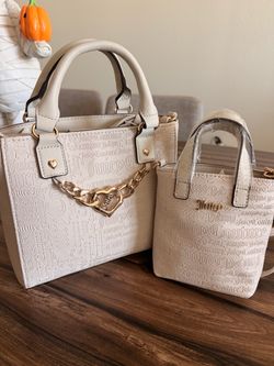 Juicy Couture Logo Embossed Handbag Set