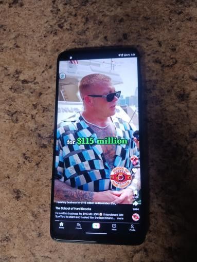Phone with Tiktok