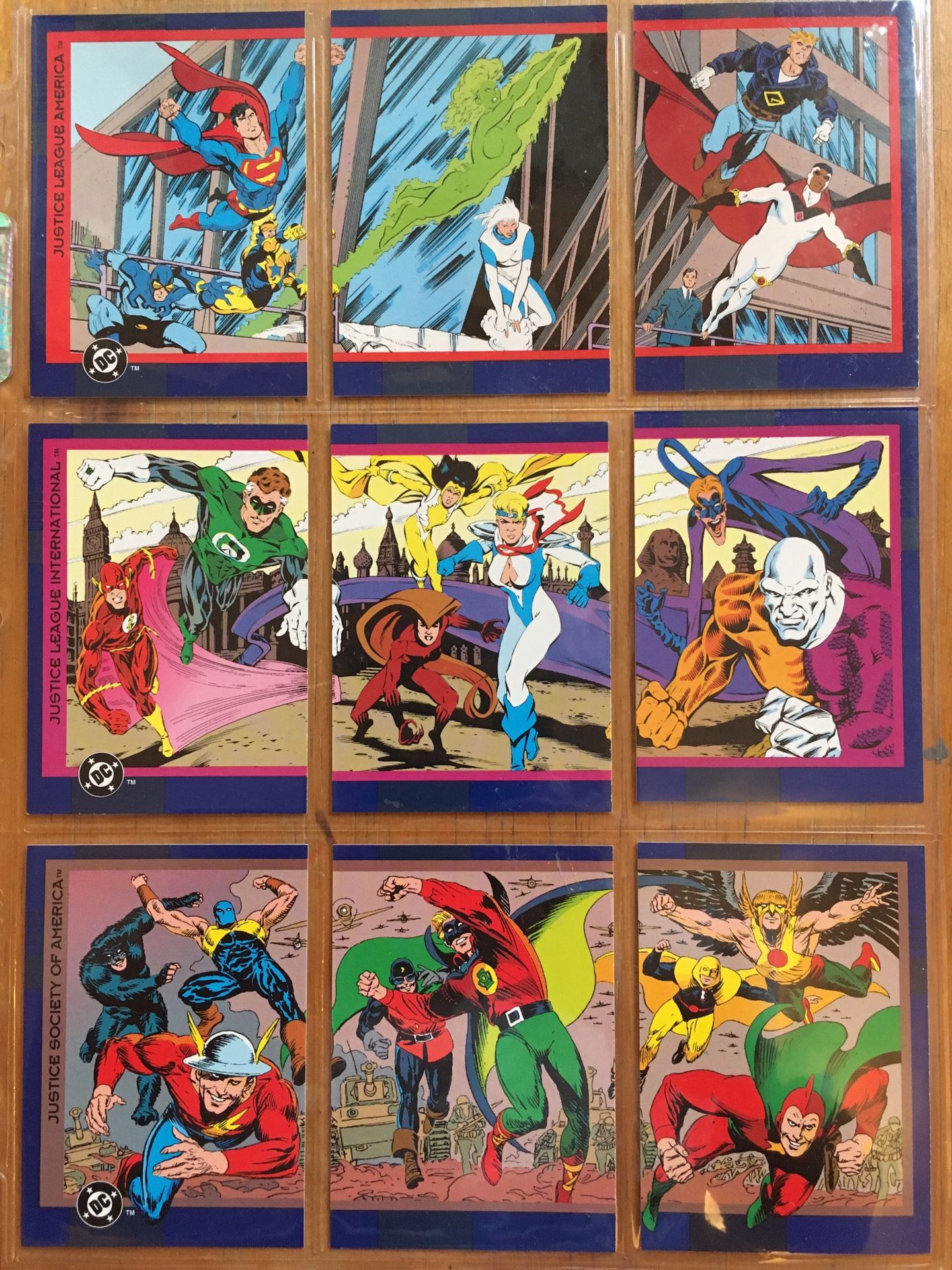 DC Cosmic Teams 1993 Skybox Complete Base Card Set 1-150