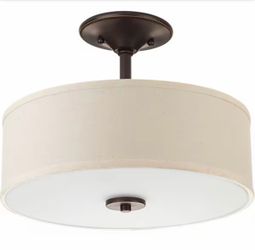 Inspire Collection LED Ceiling Light Drum Semi-Flush Mount