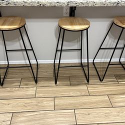 3 Bar Stools 