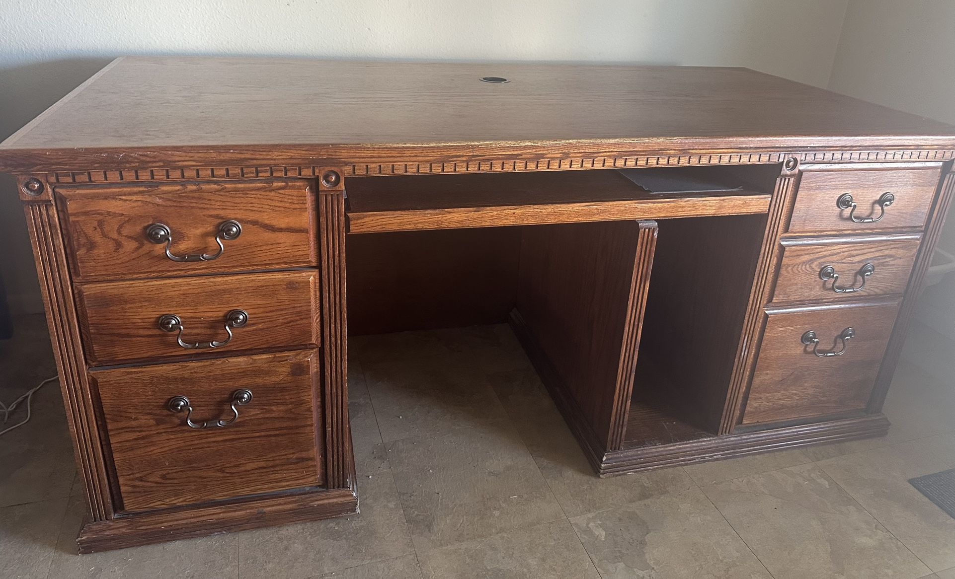 Classic Solid Wood Computer Desk