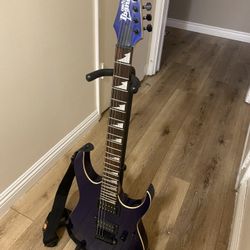 Ibanez Electric Guitar With Distortion Pedal