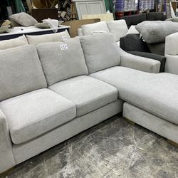 Fabric L-shaped sofa