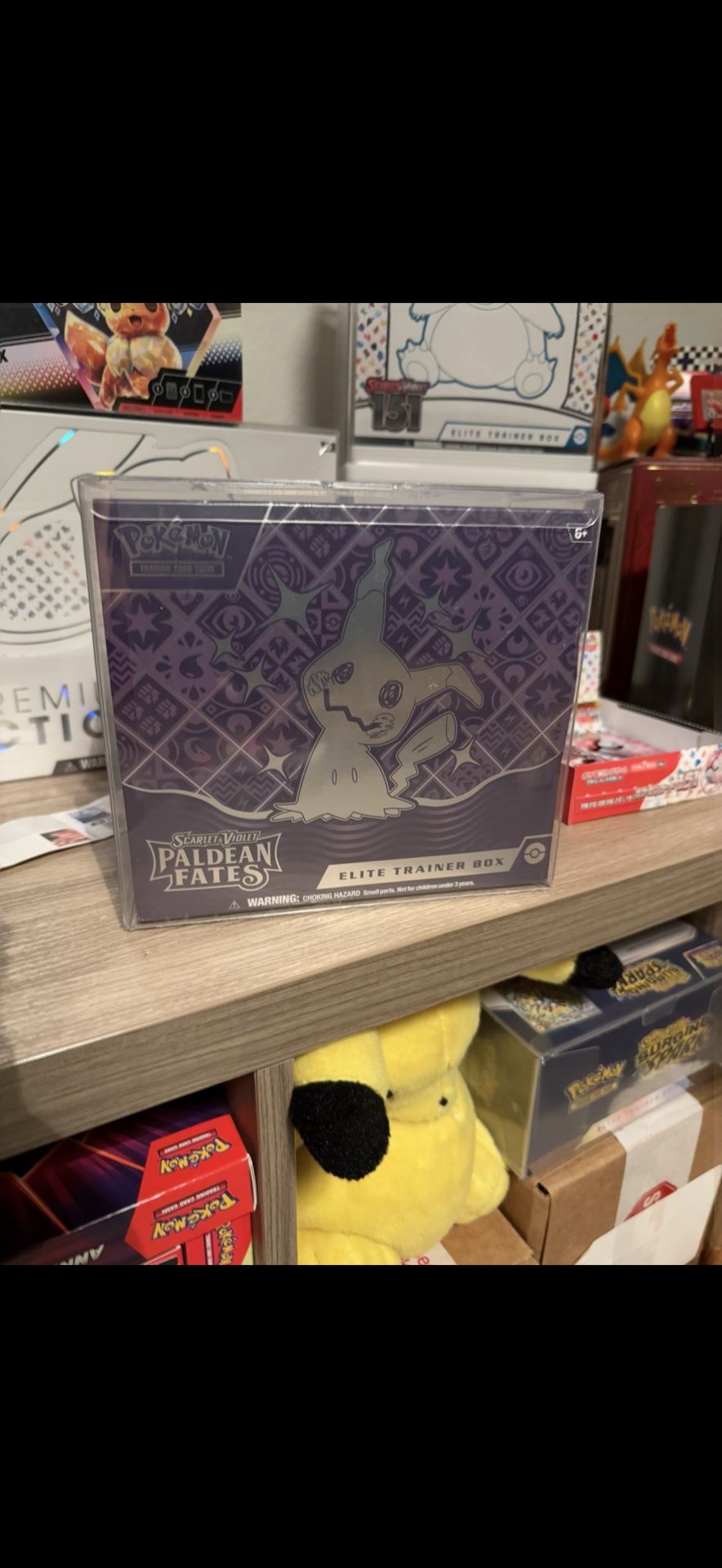 Pokémon Paldean Fates Elite Trainer Box For The Protective Case