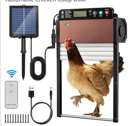 Solar Powered Chicken Door Opener, Automatic Chicken Coop Door
