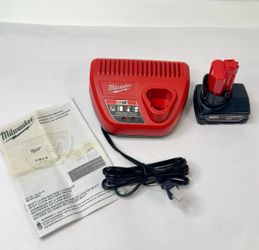 Milwaukee M12 XC4.0 12V 4.0Ah Battery (48-11-2440) & Charger 48-59-2401  OEM