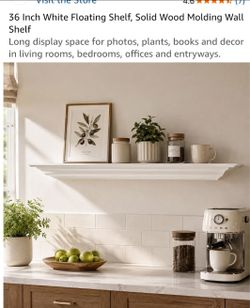 White Floating Shelf $20