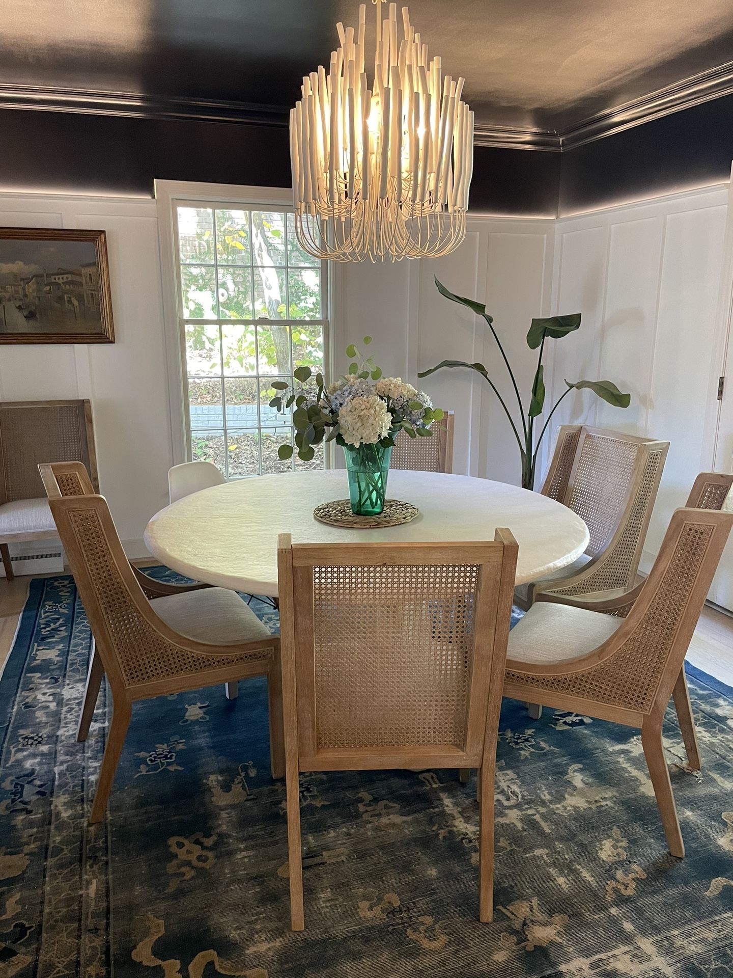 Cane Dining Chairs - set of (4)