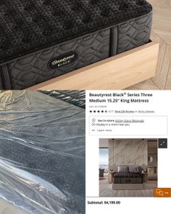 🔥King Size 🔥Medium | Beautyrest Black Series Three