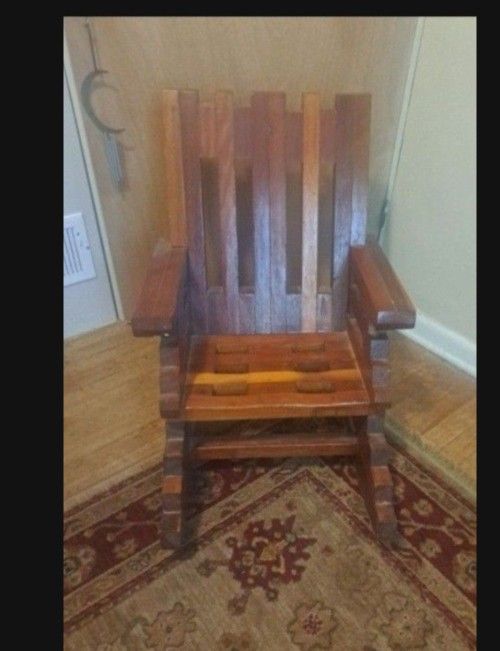 Wooden Rocking Chair for Child 28"Tall-21" Wide Seat is 10" from floor