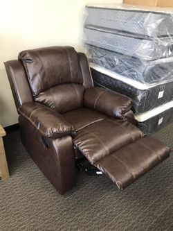 Brown recliner