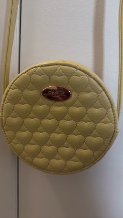Kids / teen cute yellow heart small shoulder bag