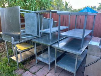 Mesas comerciales stainless steel (Diferent price)