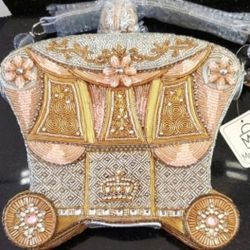 Mary Frances Royal Ride  Beaded Carriage Bag Nwt
