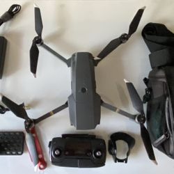 DJI Mavic PRO + Bag + Tablet holder + Lens hood