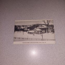 RARE VINTAGE EARLY 1900'S WASHINGTON'S HEADQUARTERS, VALLEY FORGE, PA. UNUSED POSTCARD 