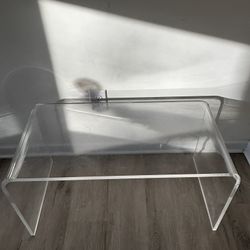 Clear coffee table 