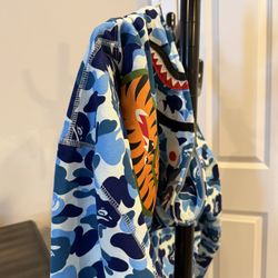 BLUE Bape Hoodie - XL - 