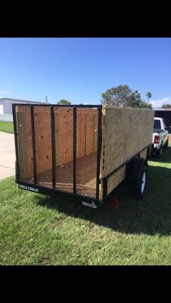 2019 5x12 CUSTOM FROM FACTORY TRIPLE CROWN TRAILER w/ 4ft WALLS