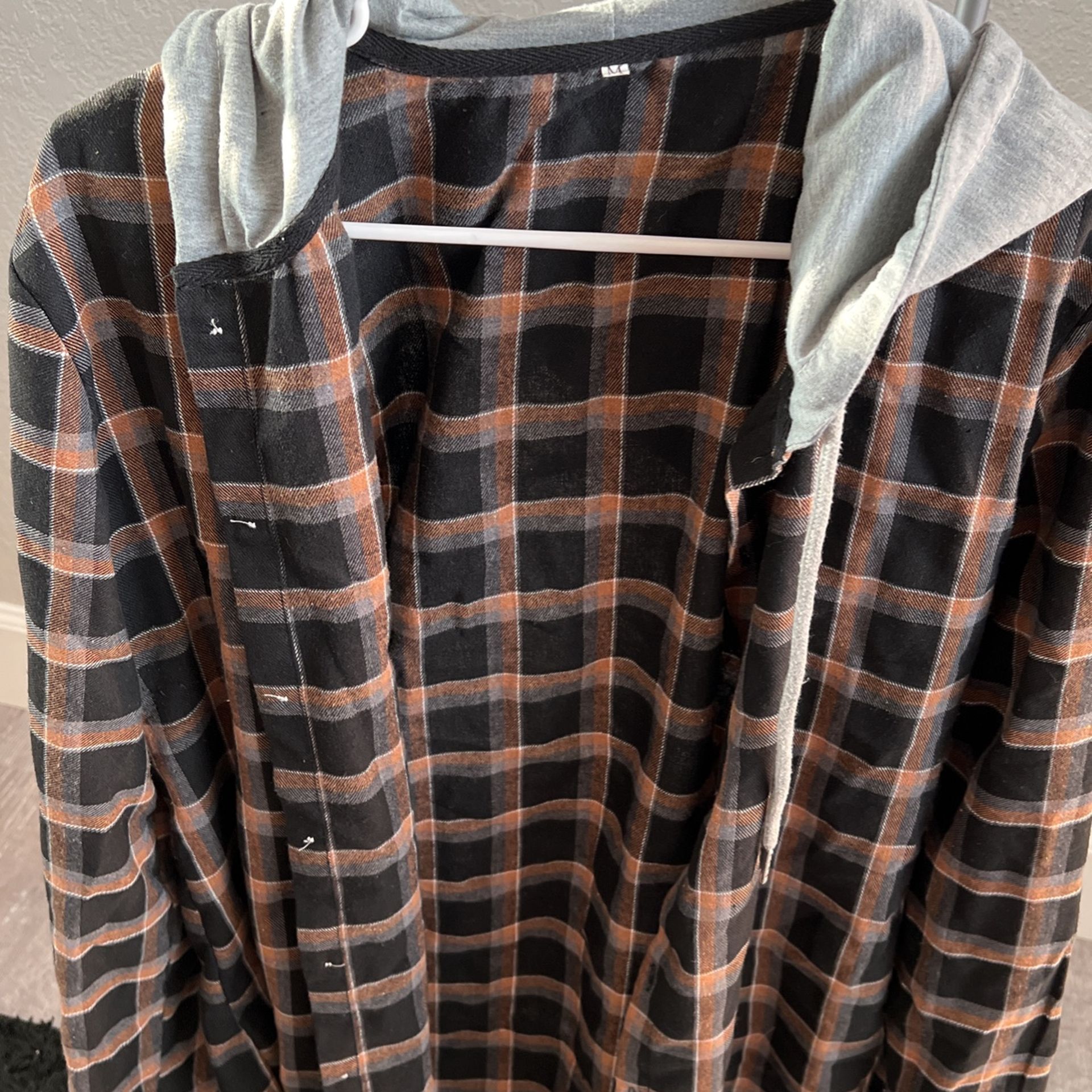 Plaid Button Up Jacket