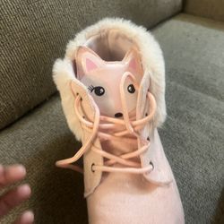 Grade School  Pink Fox Boots  For Girls Size 5