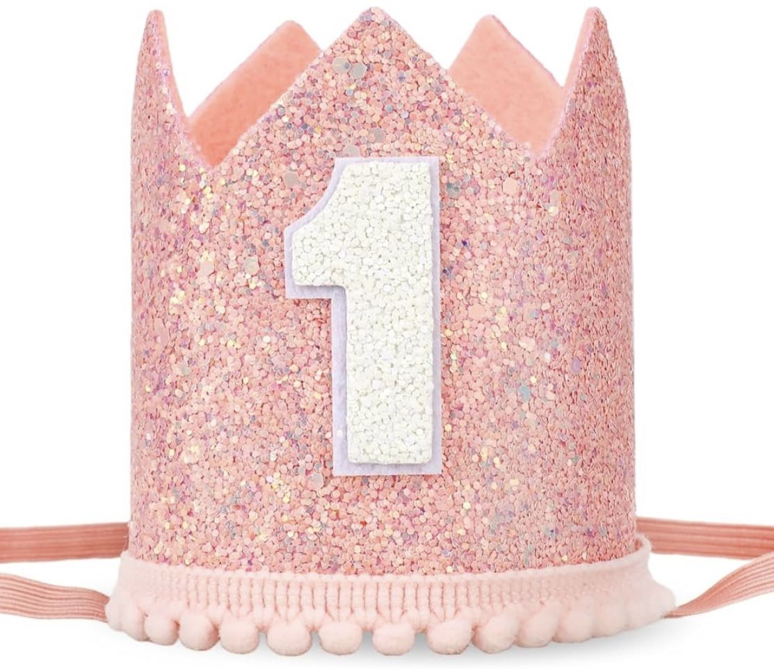 Glitter Crown for 1st Birthday
