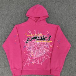Pink Punk! Sp5der Hoodie Medium