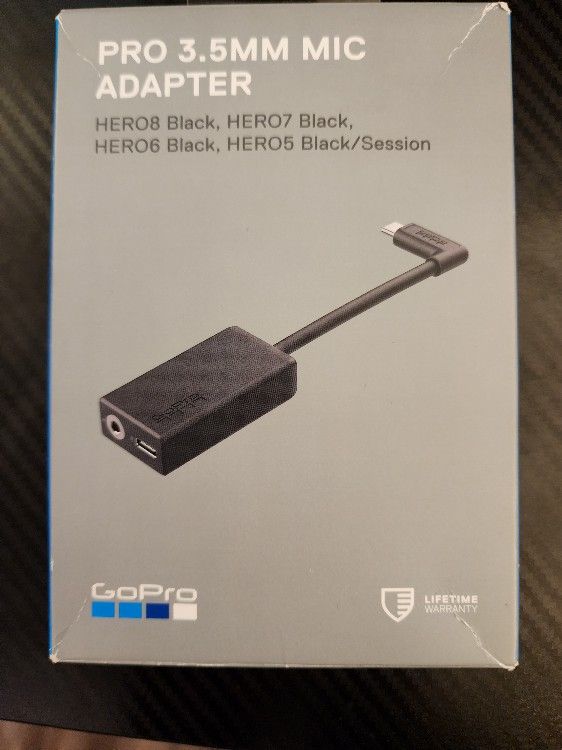 GoPro Pro 3.5mm Mic Adapter for (All HERO Cameras) - Official GoPro Accessory