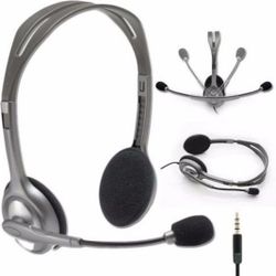 New Logitech H111 Stereo Headset With Rotating Microphone And Adjustable Headband