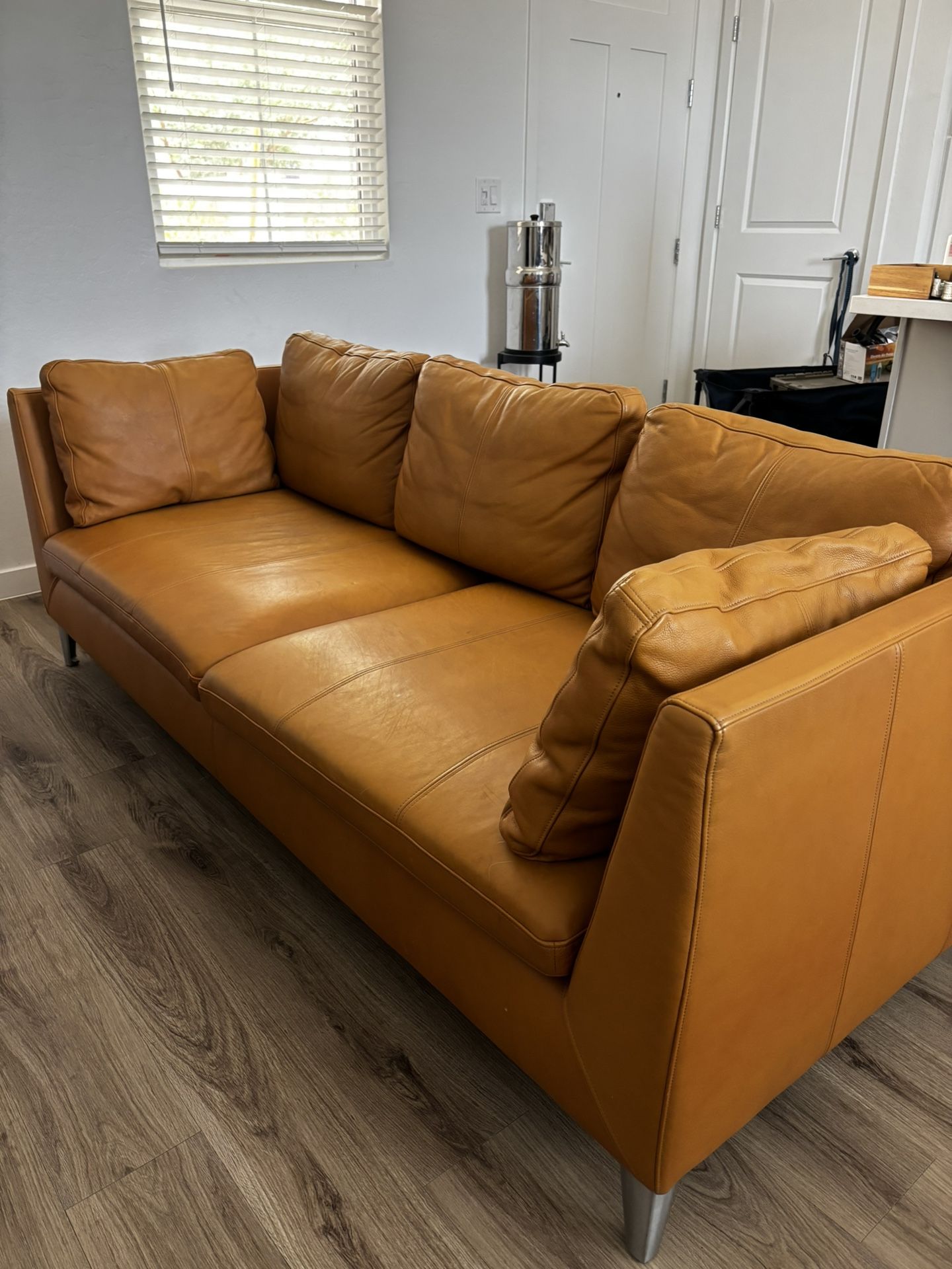 IKEA leather couch