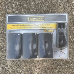 3-pack Defiant Wireless Remote Control Switch Set