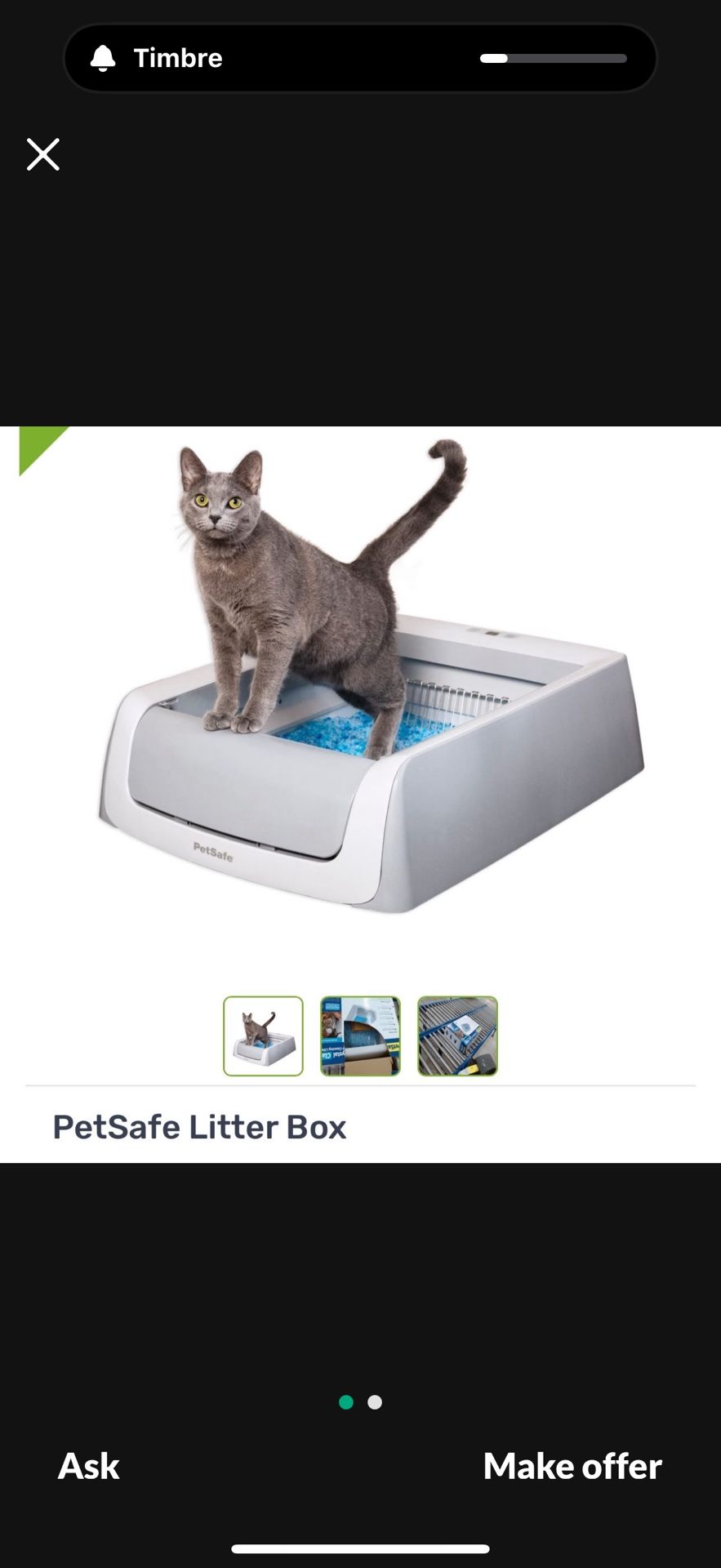 self-cleaning litter box