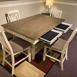 Bolanburg Antique White/Oak Dining Room Set (Dining table and Chairs